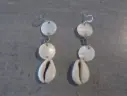 Artisanat - Boucle oreille nacre coquille