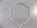 Artisanat - Collier pm ou bracelet double coquillages verts 