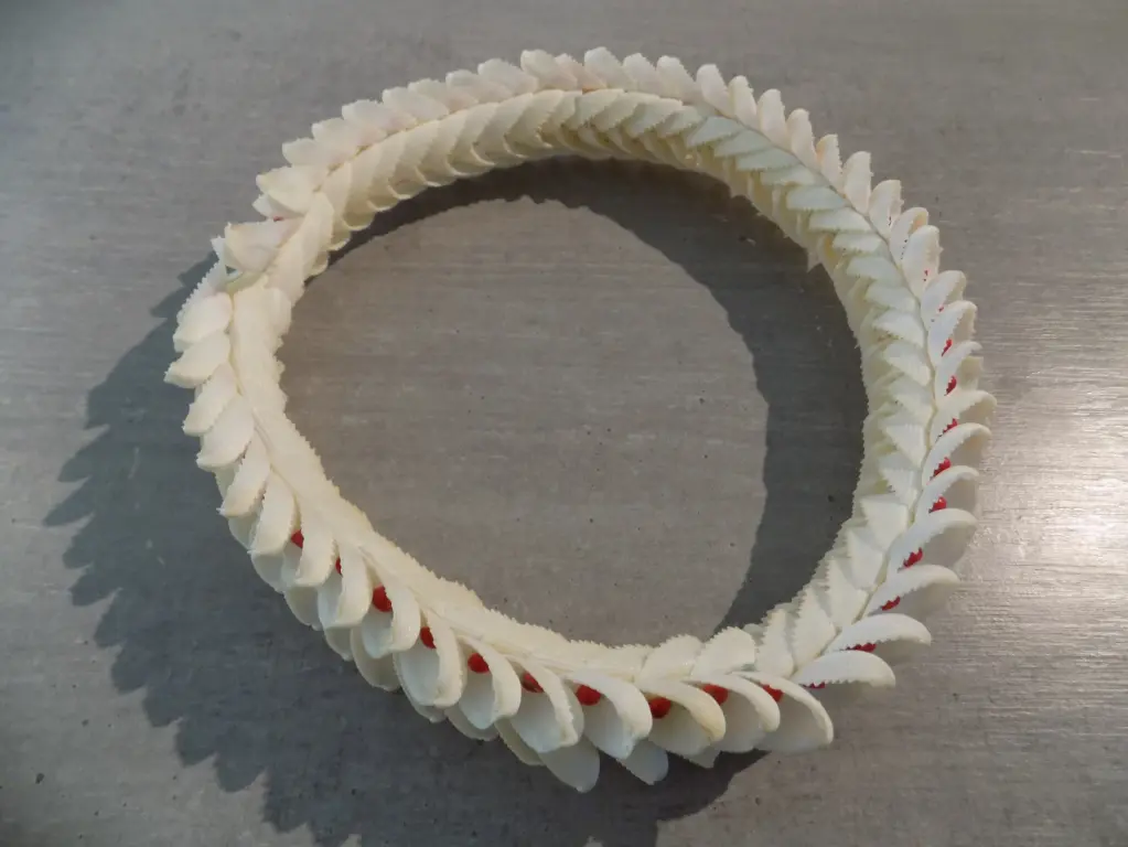 Artisanat - Couronne coquilles blanches