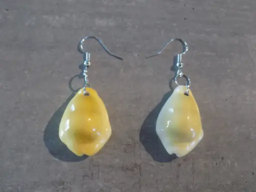 Artisanat - Boucle oreille coquillage